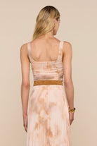 RASHA SHIRRED TANK - Tank Tops - Sassanova