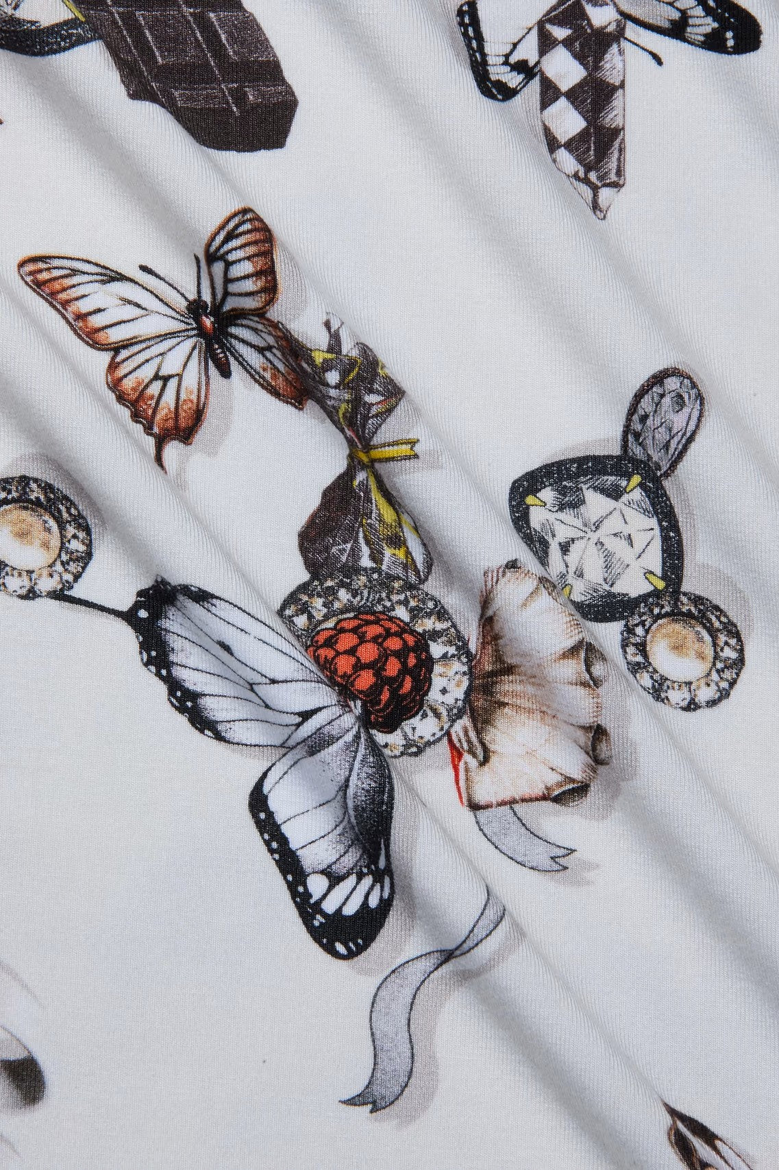 RESSI SHORT SLEEVE LOCK BUTTERFLY TEE - T-shirts - Sassanova