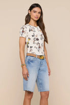 RESSI SHORT SLEEVE LOCK BUTTERFLY TEE - T-shirts - Sassanova