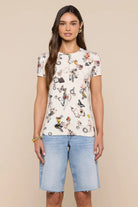 RESSI SHORT SLEEVE LOCK BUTTERFLY TEE - T-shirts - Sassanova