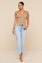 TATI HIGH RISE CROP MICRO BOOT - Jeans - Sassanova