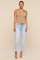 TATI HIGH RISE CROP MICRO BOOT - Jeans - Sassanova