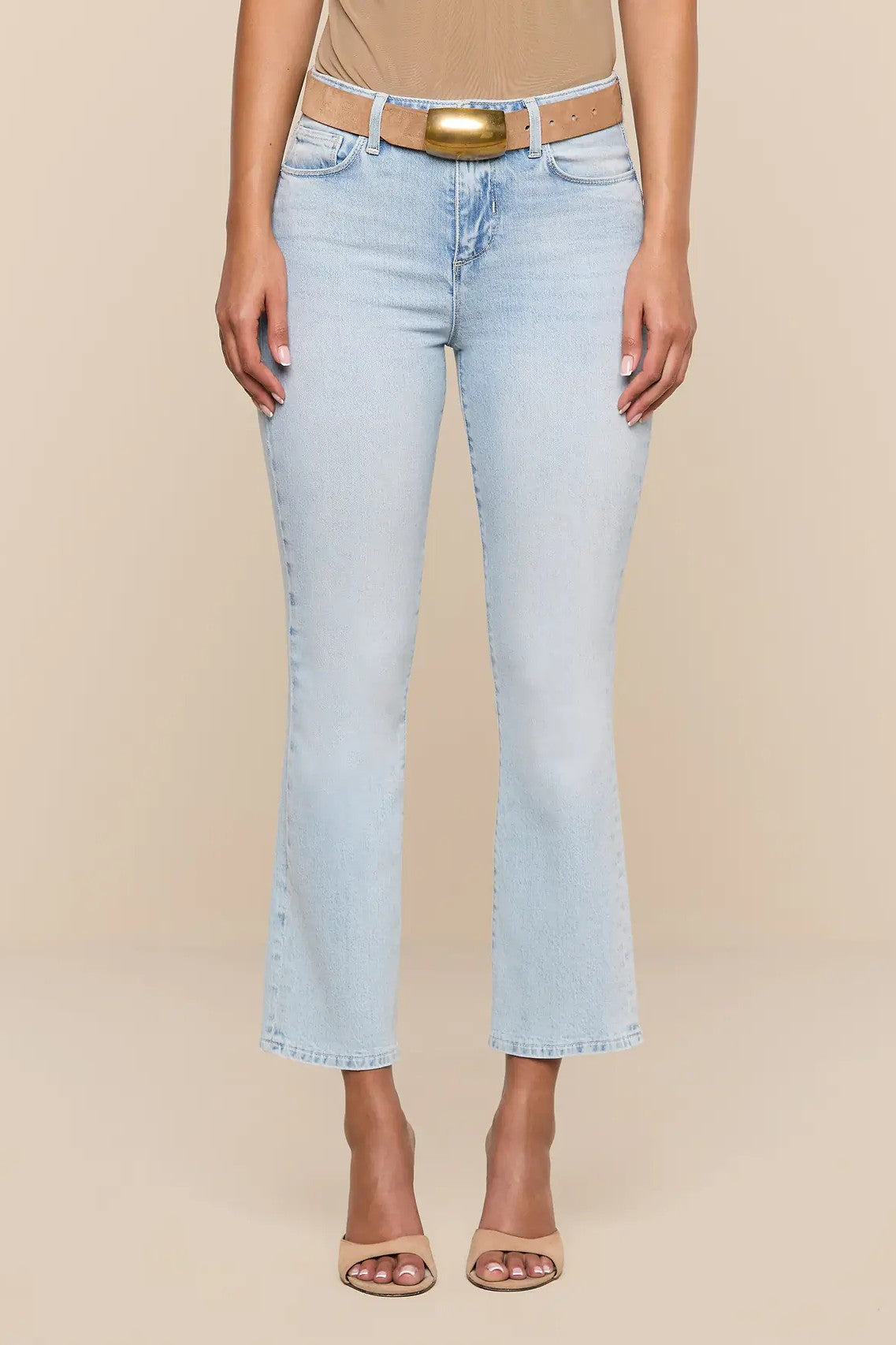 TATI HIGH RISE CROP MICRO BOOT - Jeans - Sassanova