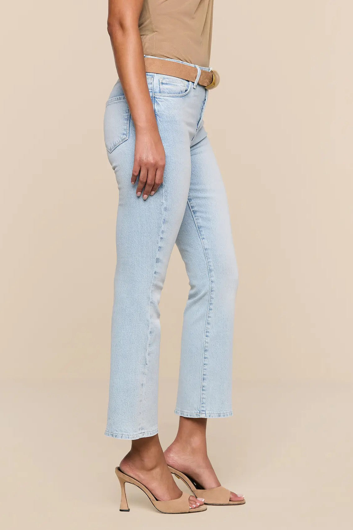 TATI HIGH RISE CROP MICRO BOOT - Jeans - Sassanova