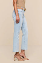 TATI HIGH RISE CROP MICRO BOOT - Jeans - Sassanova