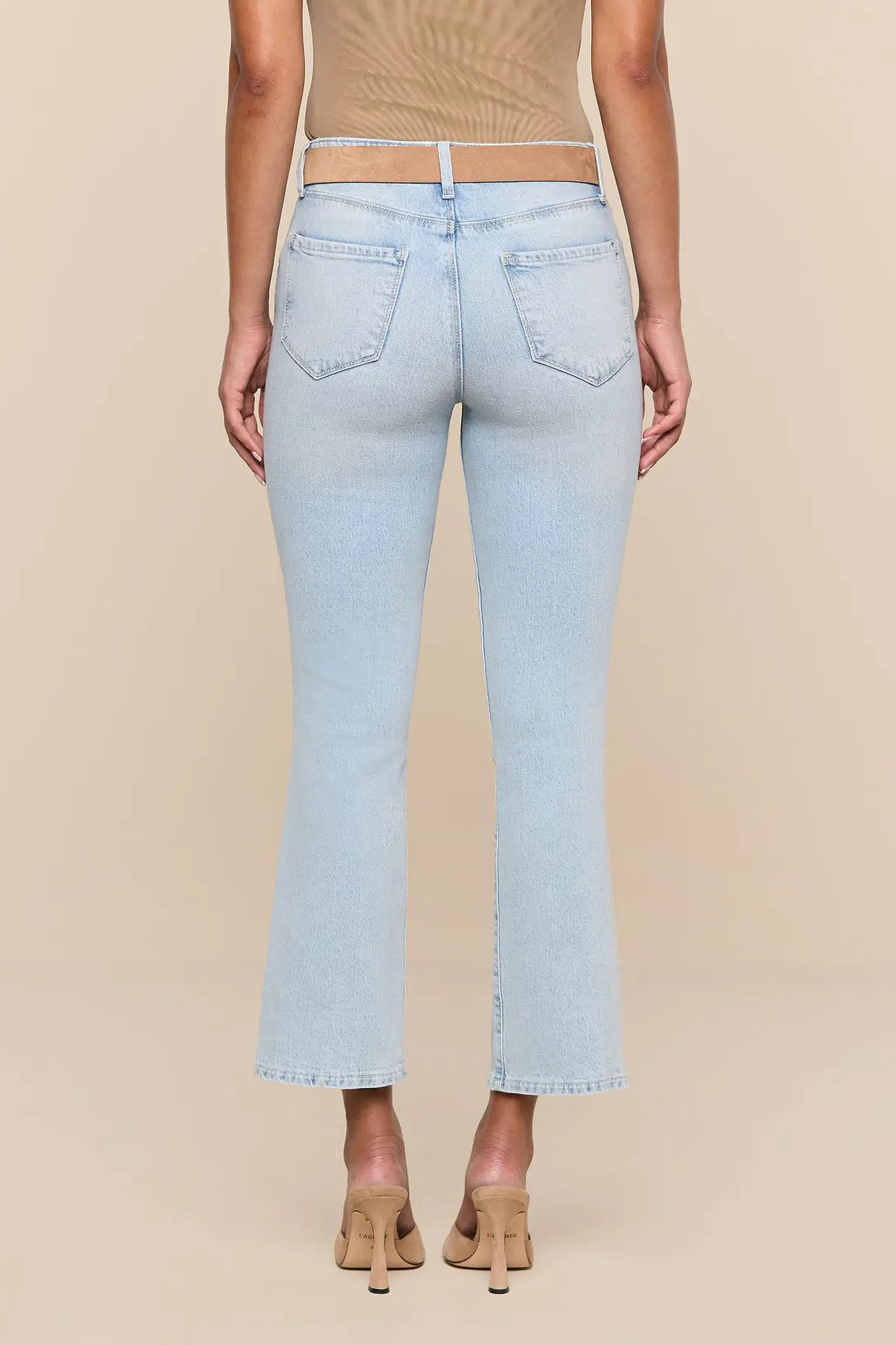 TATI HIGH RISE CROP MICRO BOOT - Jeans - Sassanova