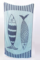 NOVELTY DOUBLE FISH TURKISH TOWEL - Swim - Sassanova
