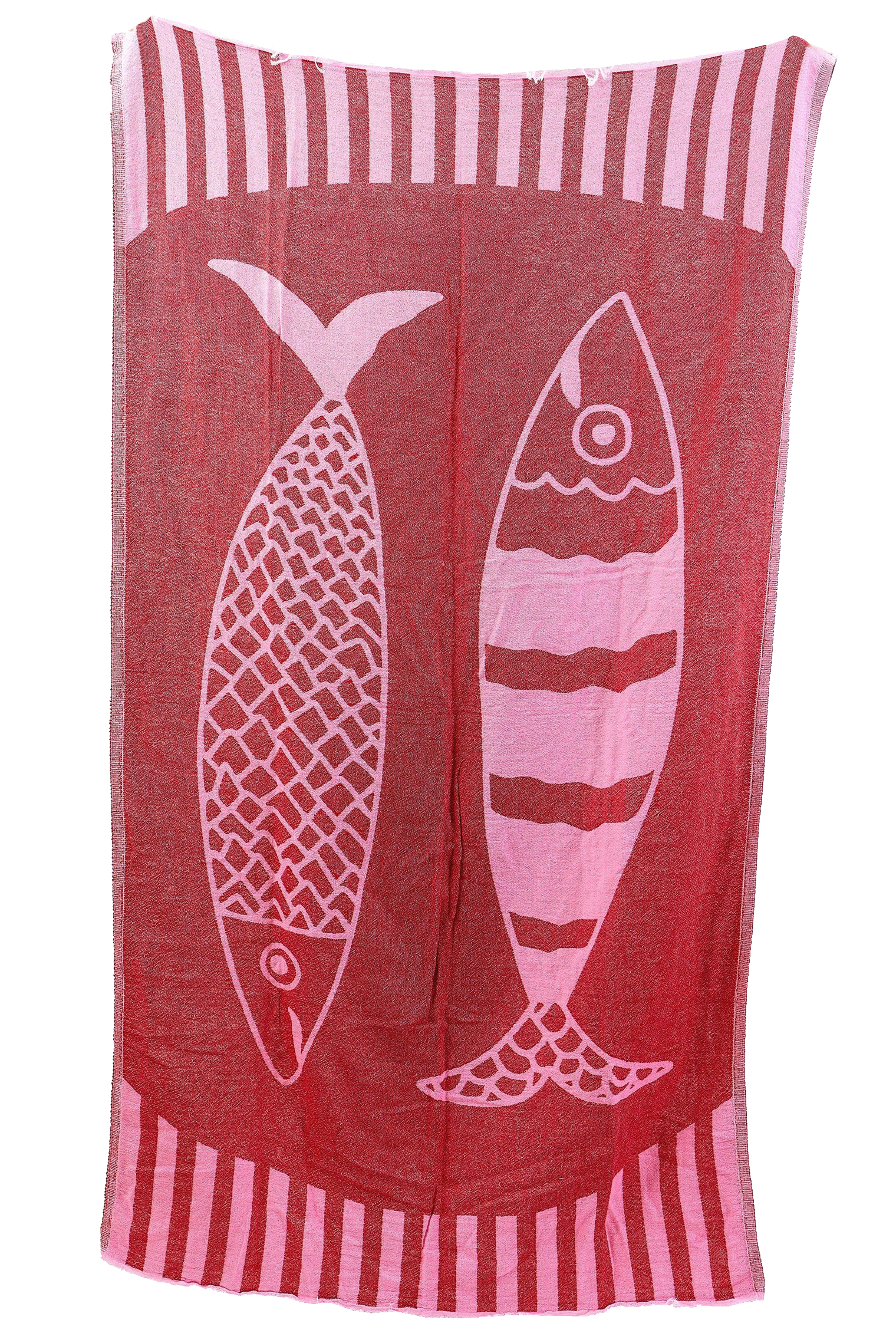NOVELTY DOUBLE FISH TURKISH TOWEL - Swim - Sassanova