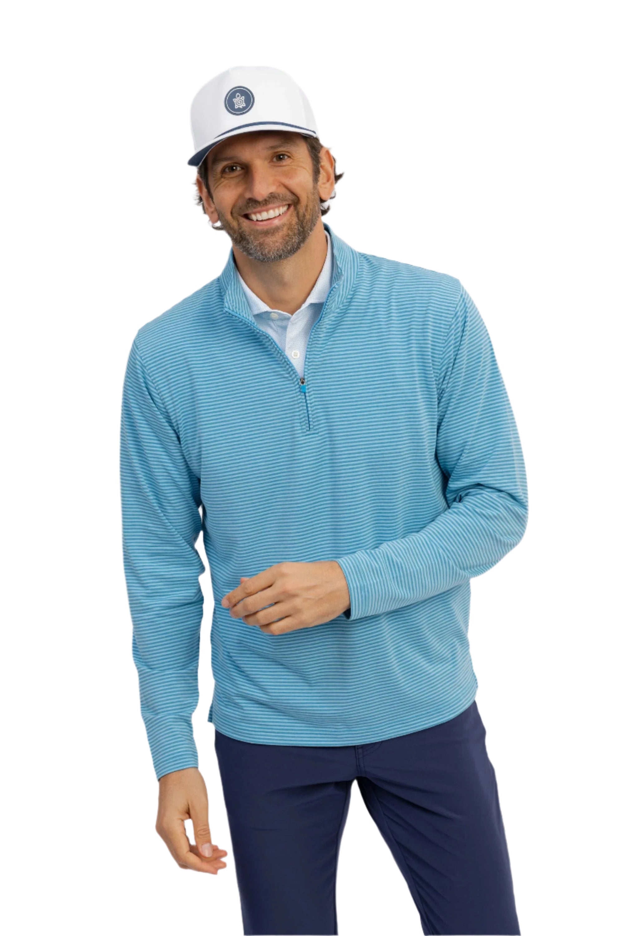 AVERY STRIPE 1/4 ZIP - Sweaters - Novaman