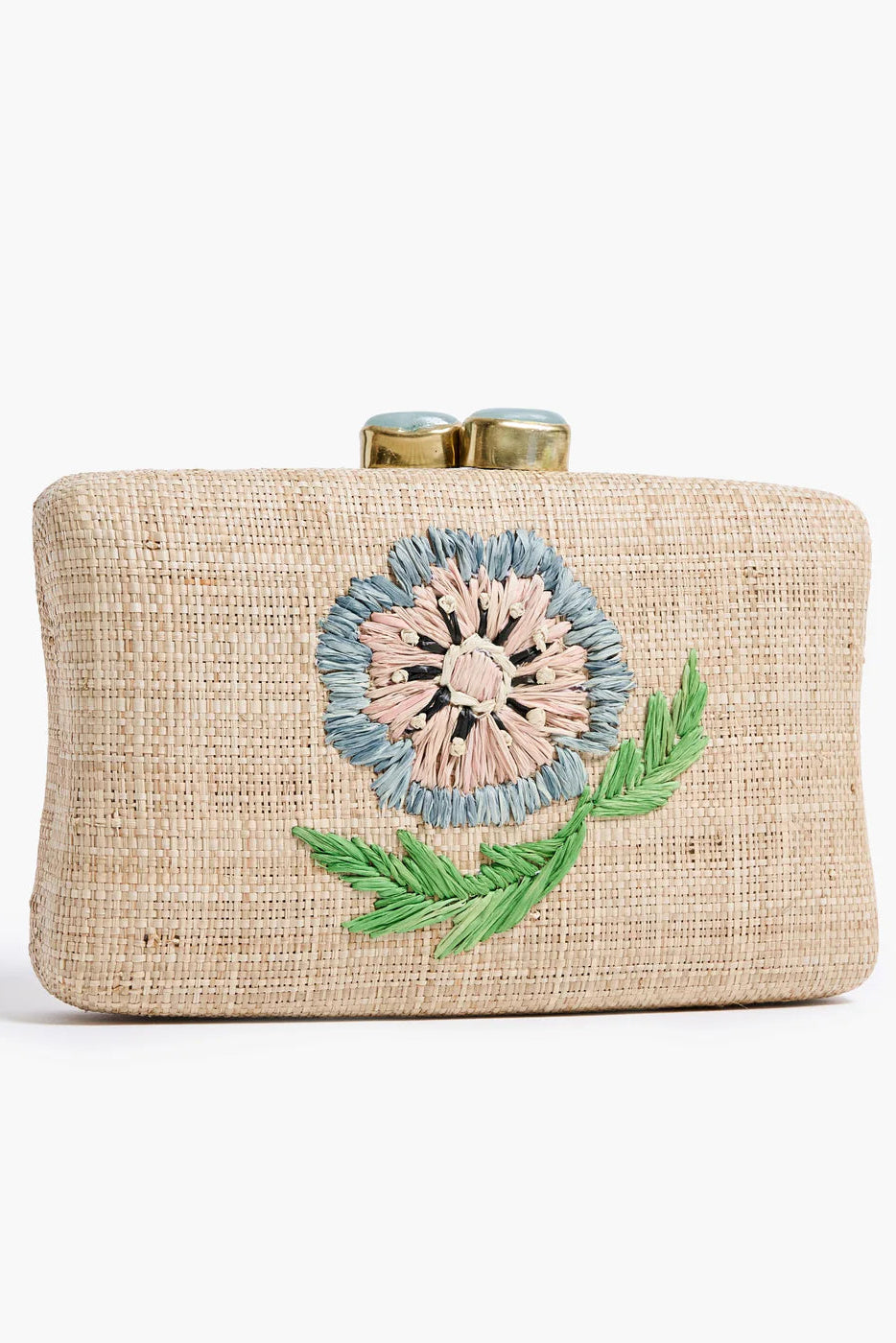 THE ZINNIA MINAUDIERE- NATURAL/CLOUD - Handbags - Sassanova