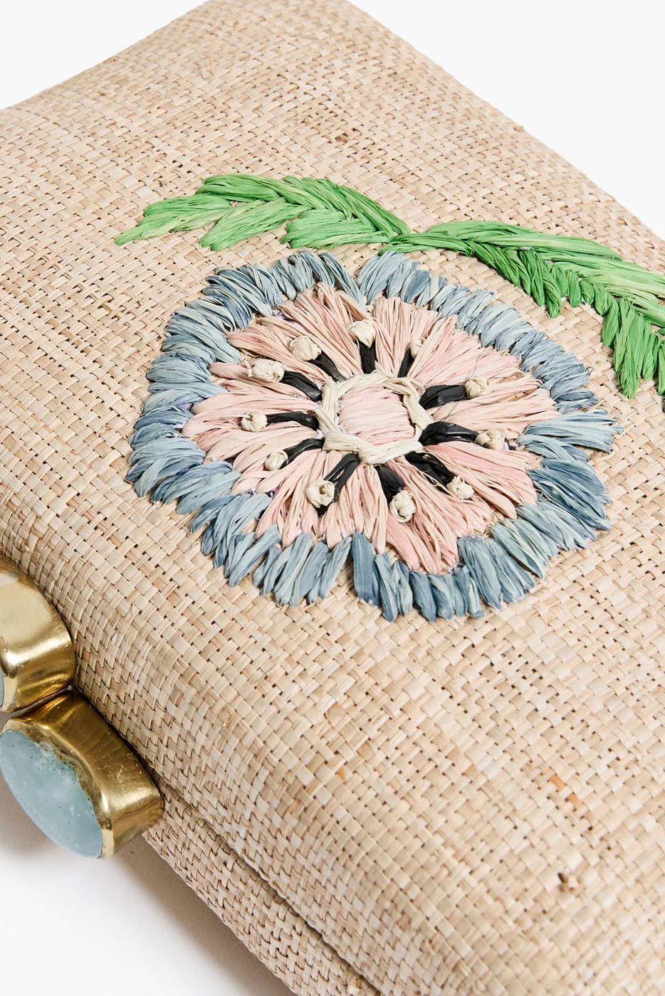 THE ZINNIA MINAUDIERE- NATURAL/CLOUD - Handbags - Sassanova