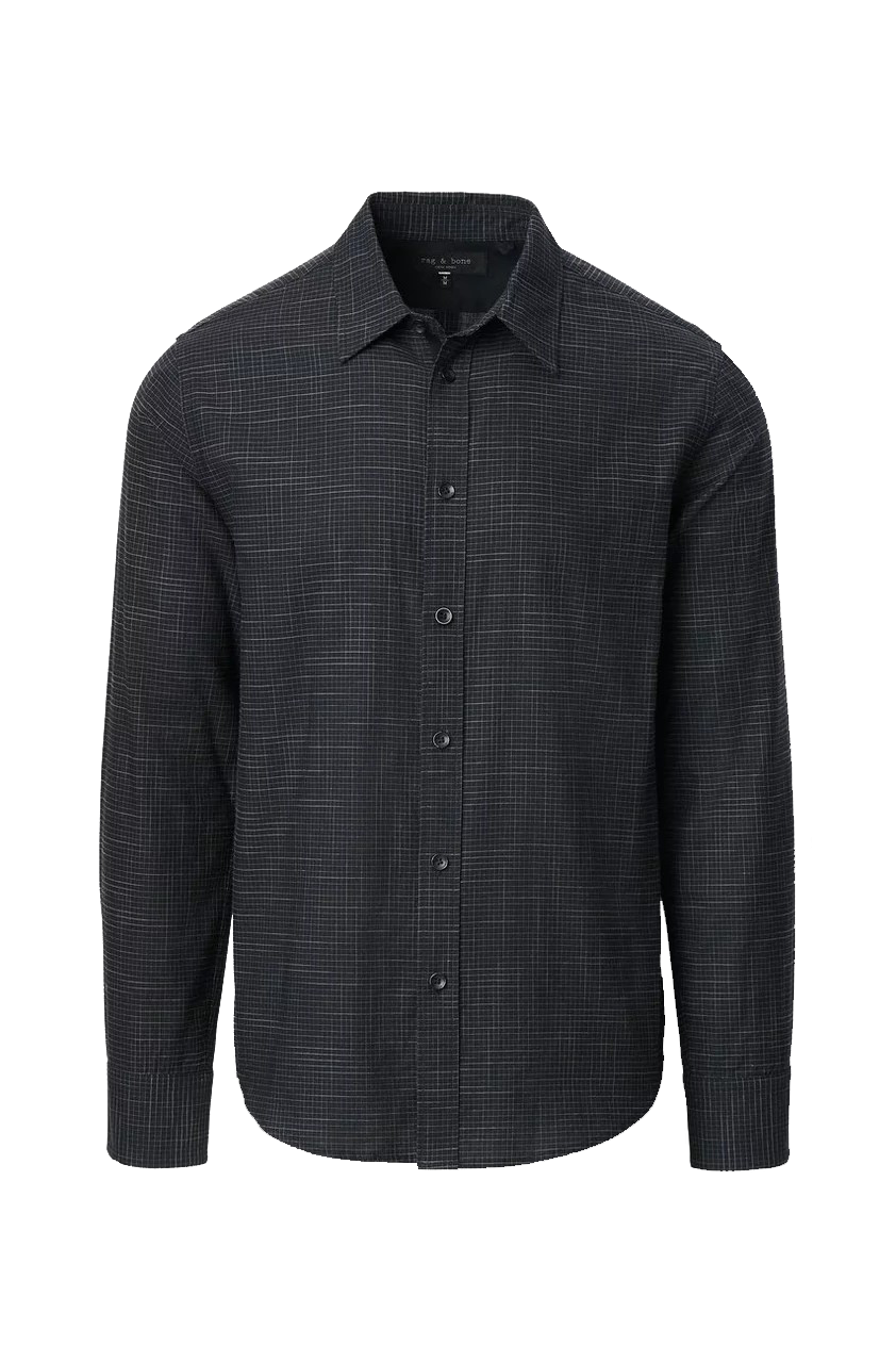 TOMLIN CROSSHATCH SHIRT - Long Sleeved Shirts - Novaman