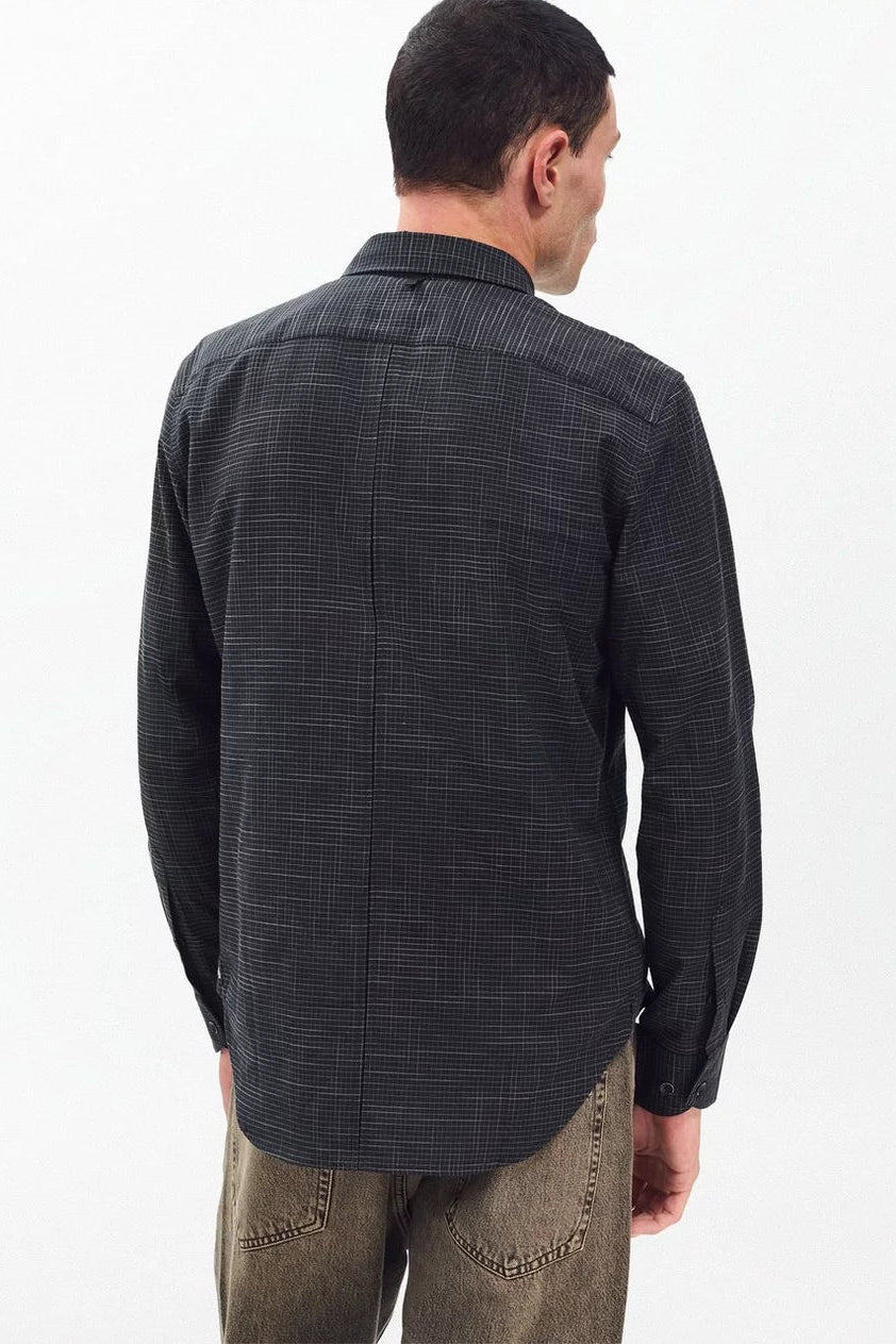 TOMLIN CROSSHATCH SHIRT - Long Sleeved Shirts - Novaman