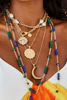 FOREVER GUIDING STAR MOP PENDANT- SATELLITE CHAIN - Necklaces - Sassanova