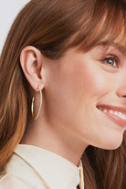 WINDSOR HOOP LARGE- CUBIC ZIRCONIA - Earrings - Sassanova