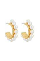 WYNNIE PEARL HOOP EARRING - Earrings - Sassanova