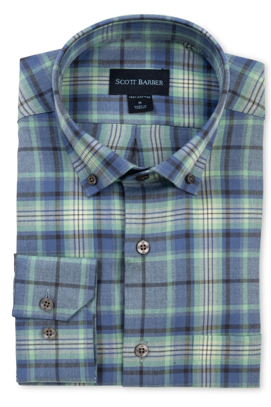 LIGHTWEIGHT FLANNEL PLAID SPORT SHIRT-novaman