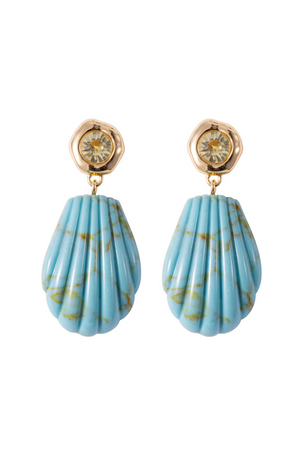 NATALIA DROP EARRINGS- TURQUOISE