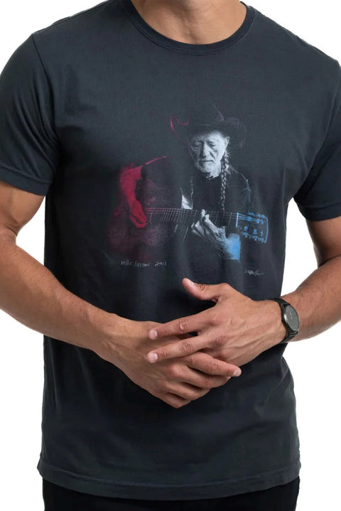 B/W WILLIE NELSON TEE