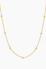 NEWPORT CHAIN NECKLACE- GLD