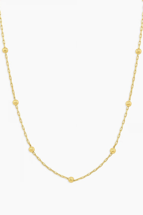 NEWPORT CHAIN NECKLACE- GLD