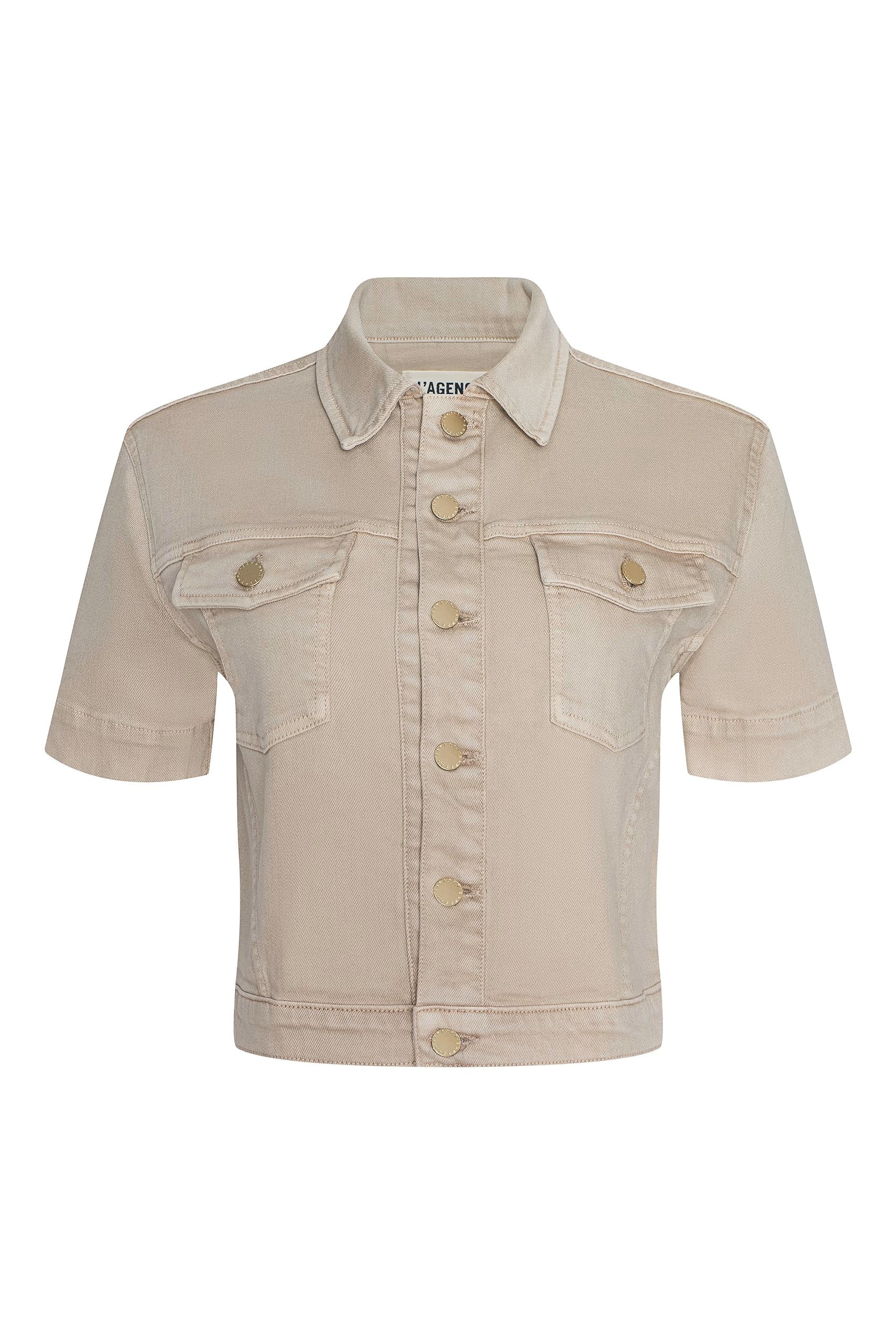 KIRSTIE SHORT SLEEVE CROP JACKET - Jackets - Sassanova