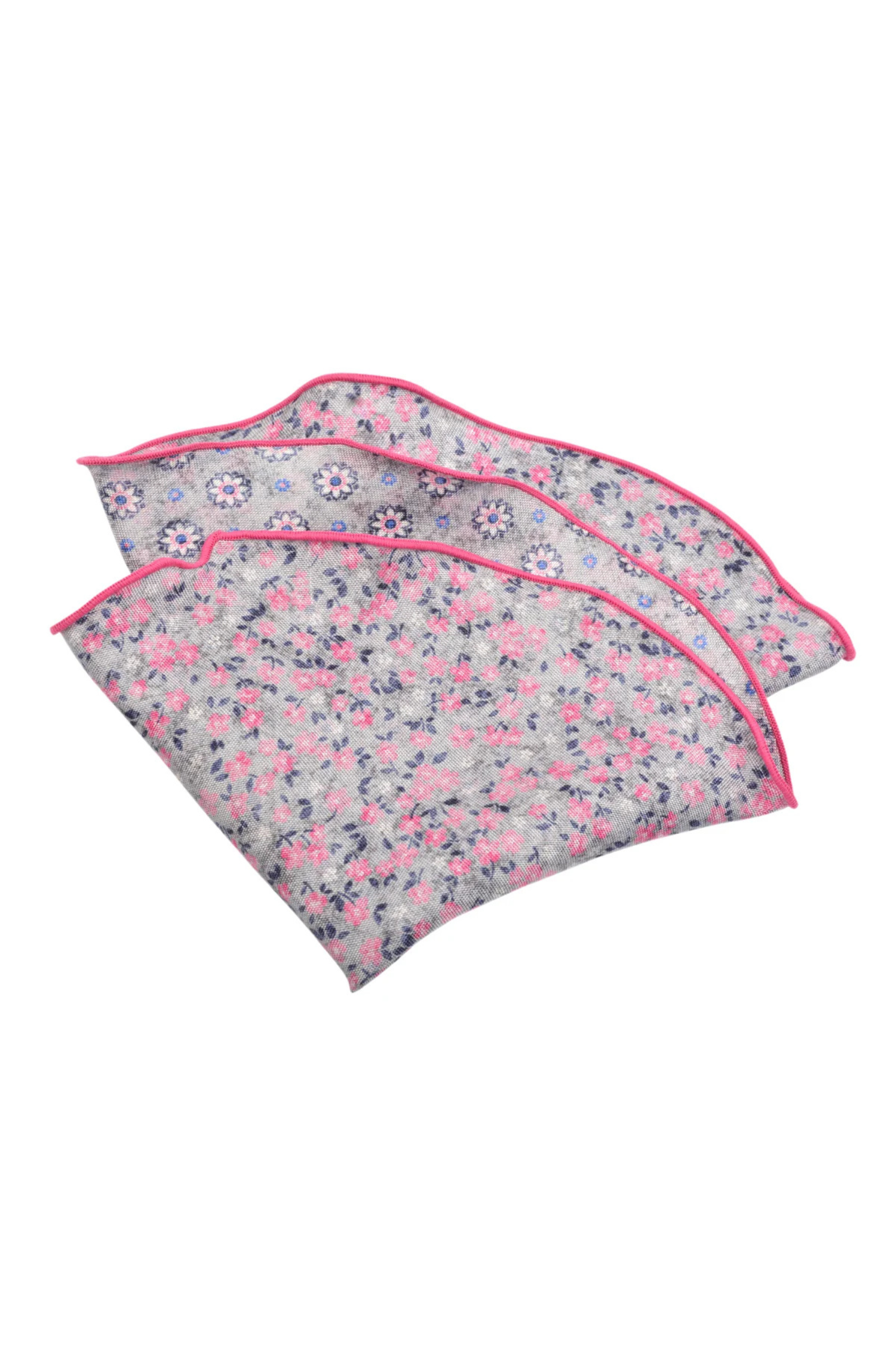 SILK PRINTED PANAMA POCKET ROUND GREY OS Sassanova / Novaman