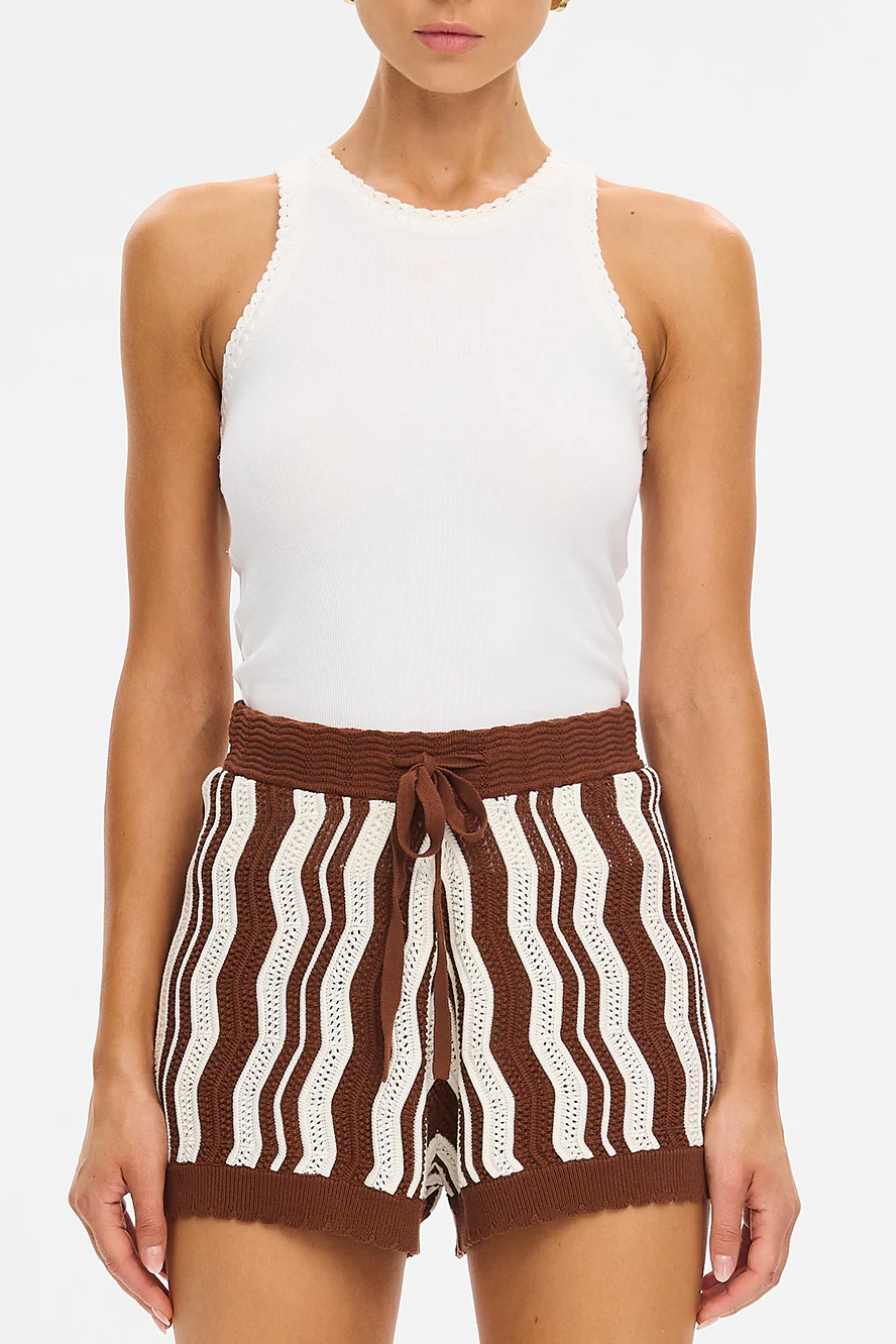 SARAH KNIT SHORT - Shorts - Sassanova