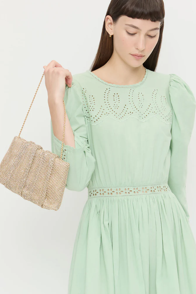 SERENA GATHERED CLUTCH - Handbags - Sassanova