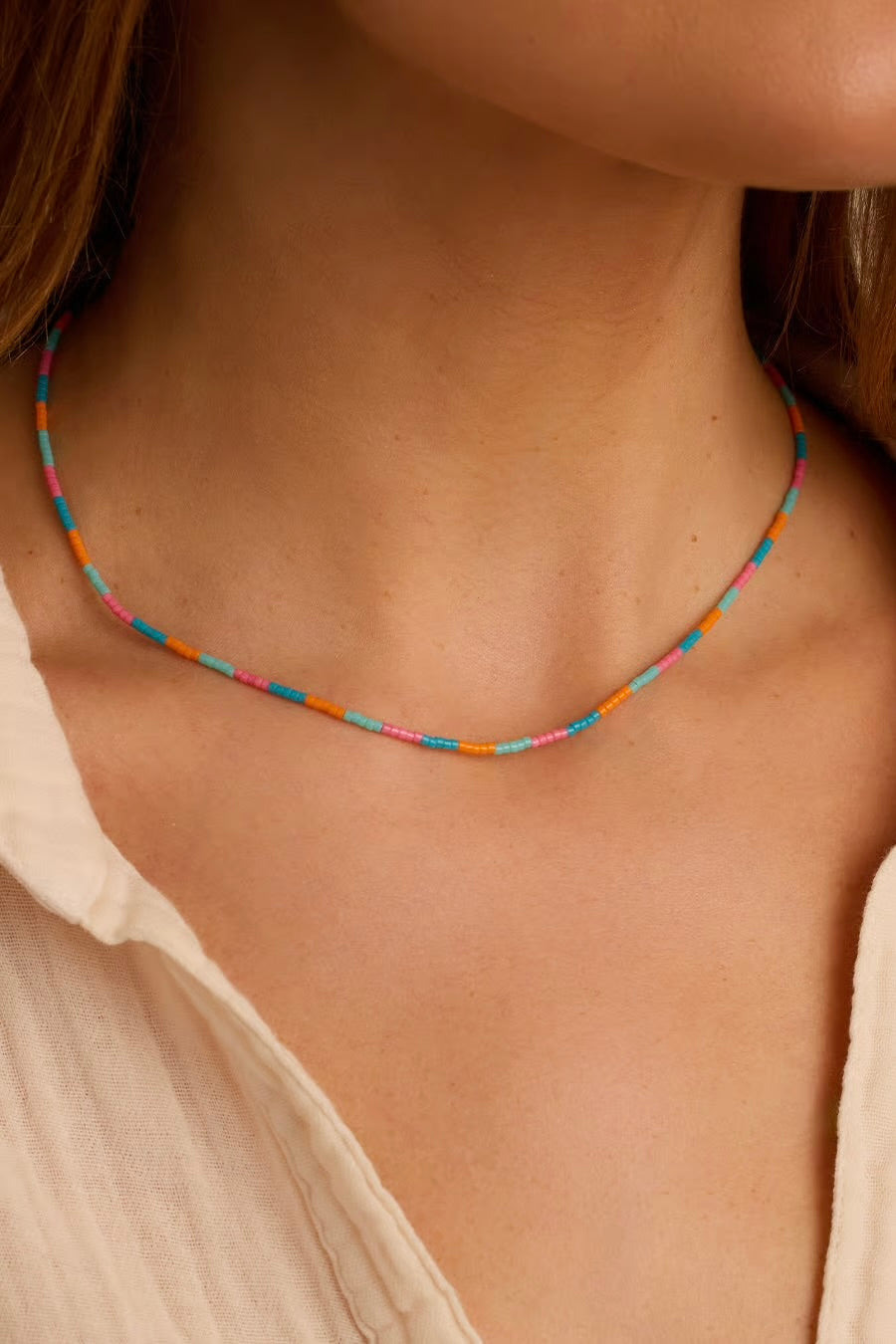 GIGI STRIPE NECKLACE – Sassanova / Nova Man GIGI STRIPE NECKLACE – Sassanova / Nova Man