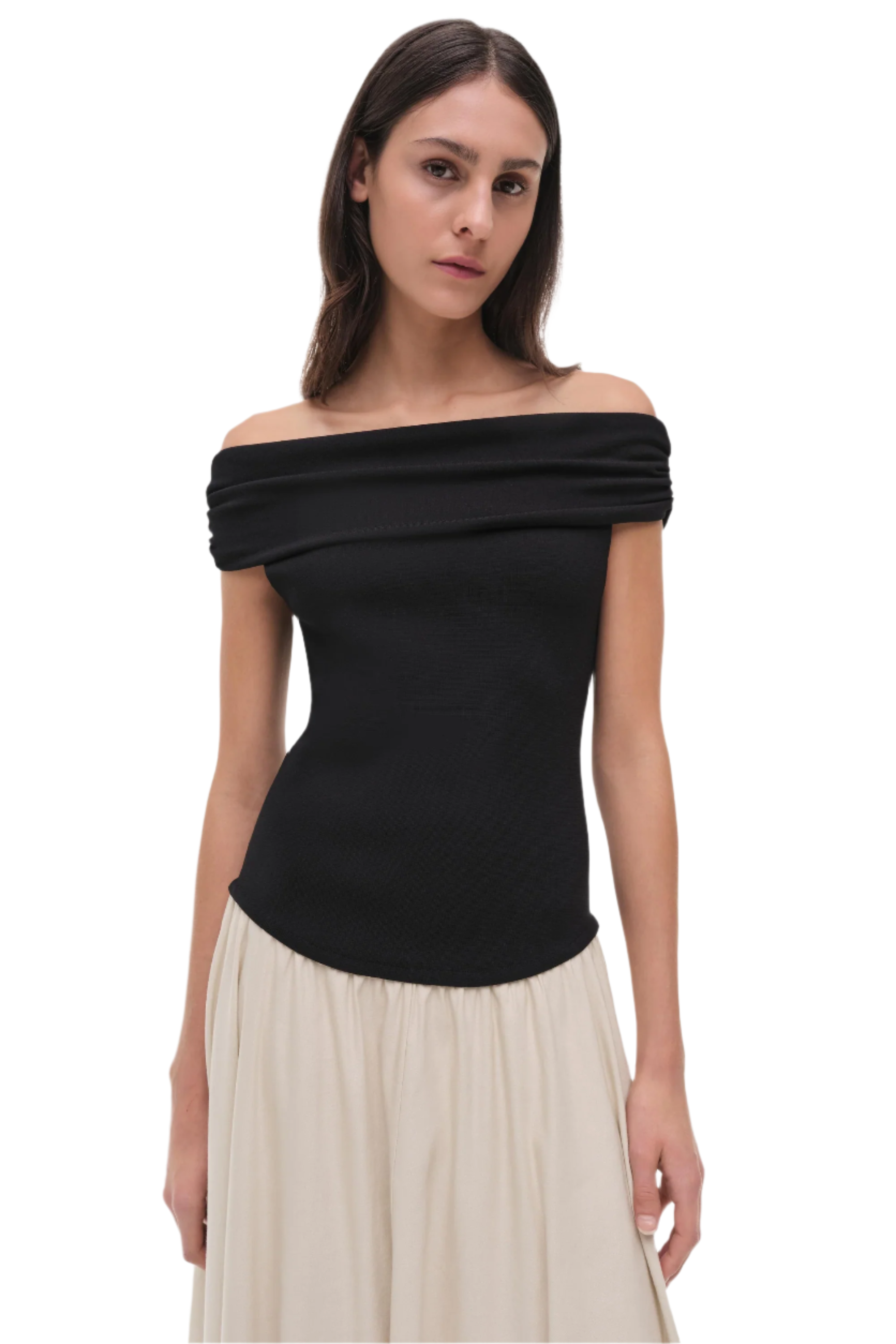 ADALINE OFF SHLDR MIDI DRESS
sassanova