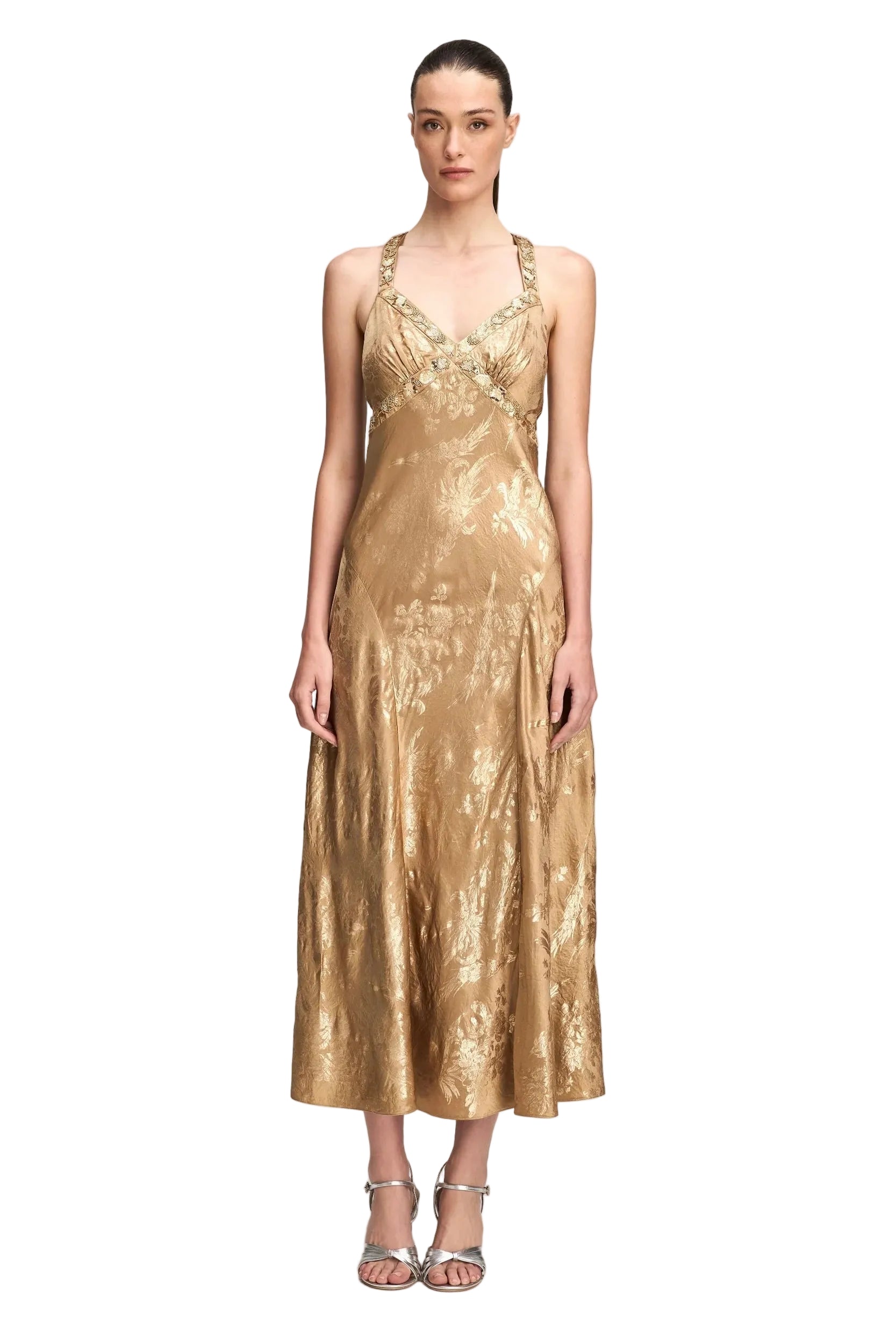 GILDED PEONY THALIE DRESS Sassanova