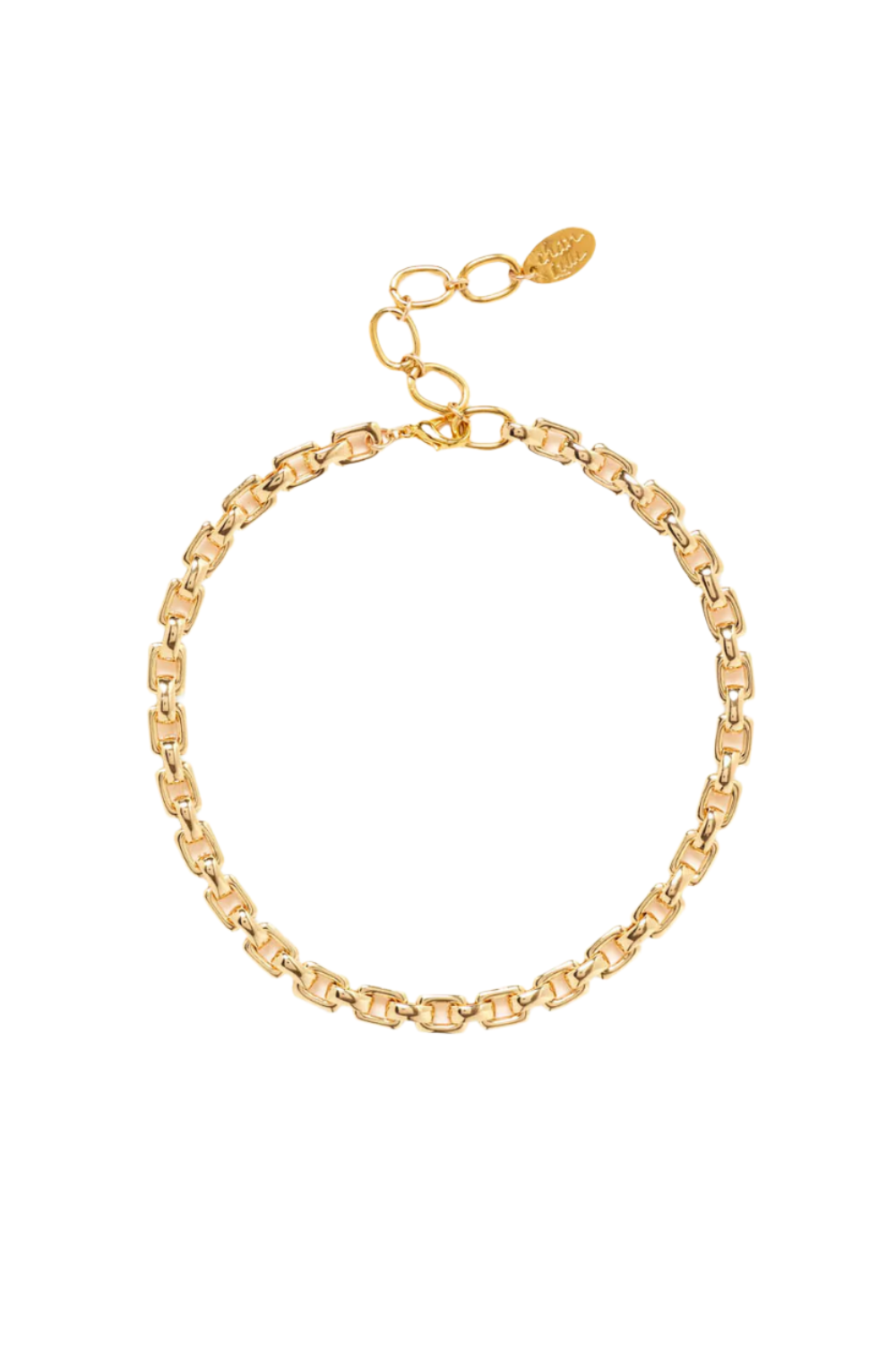 RECTANGLE CHAIN NECKLACE- GOLD (NGZ-15298)
sassanova