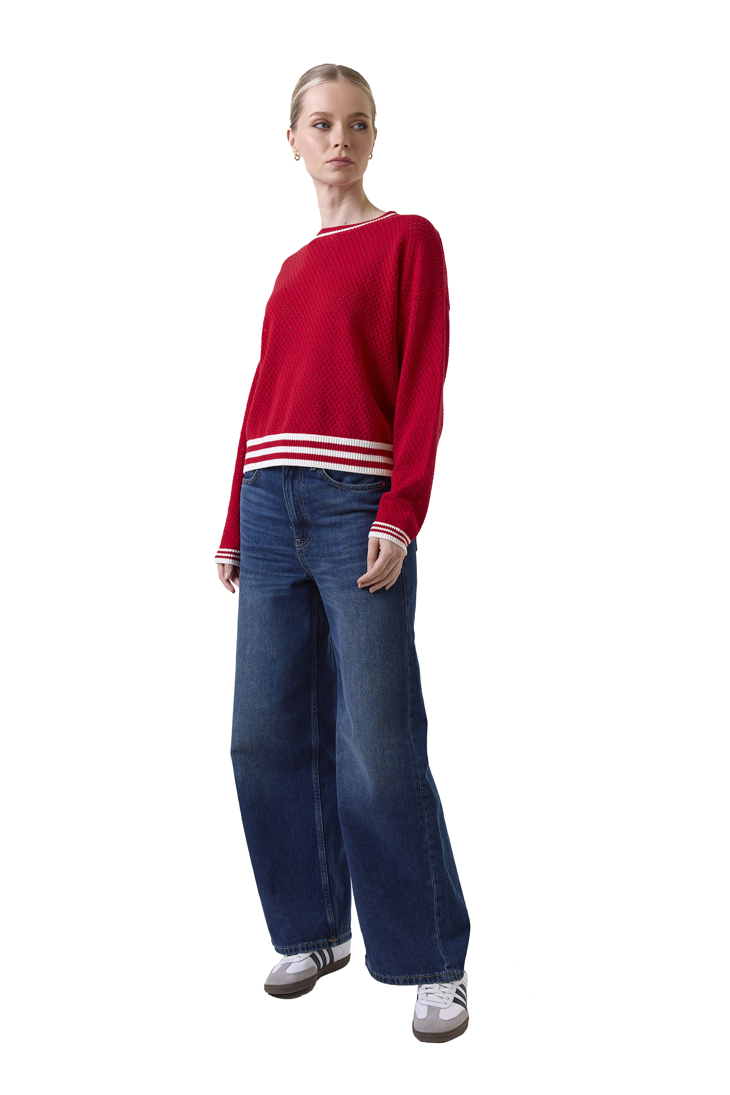 VANESSA STRIPE DETAIL CREW - Sweaters - Sassanova