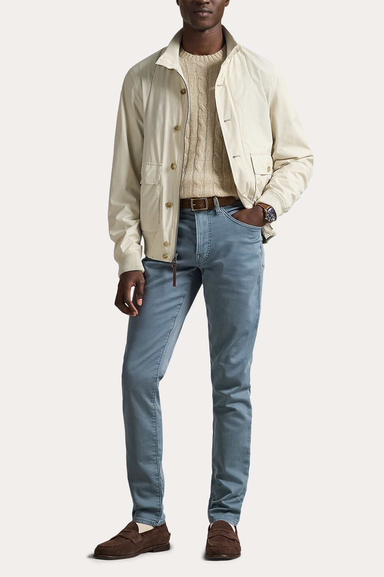 SULLIVAN SLIM KNIT 5 POCKET PANT - Pants - Novaman