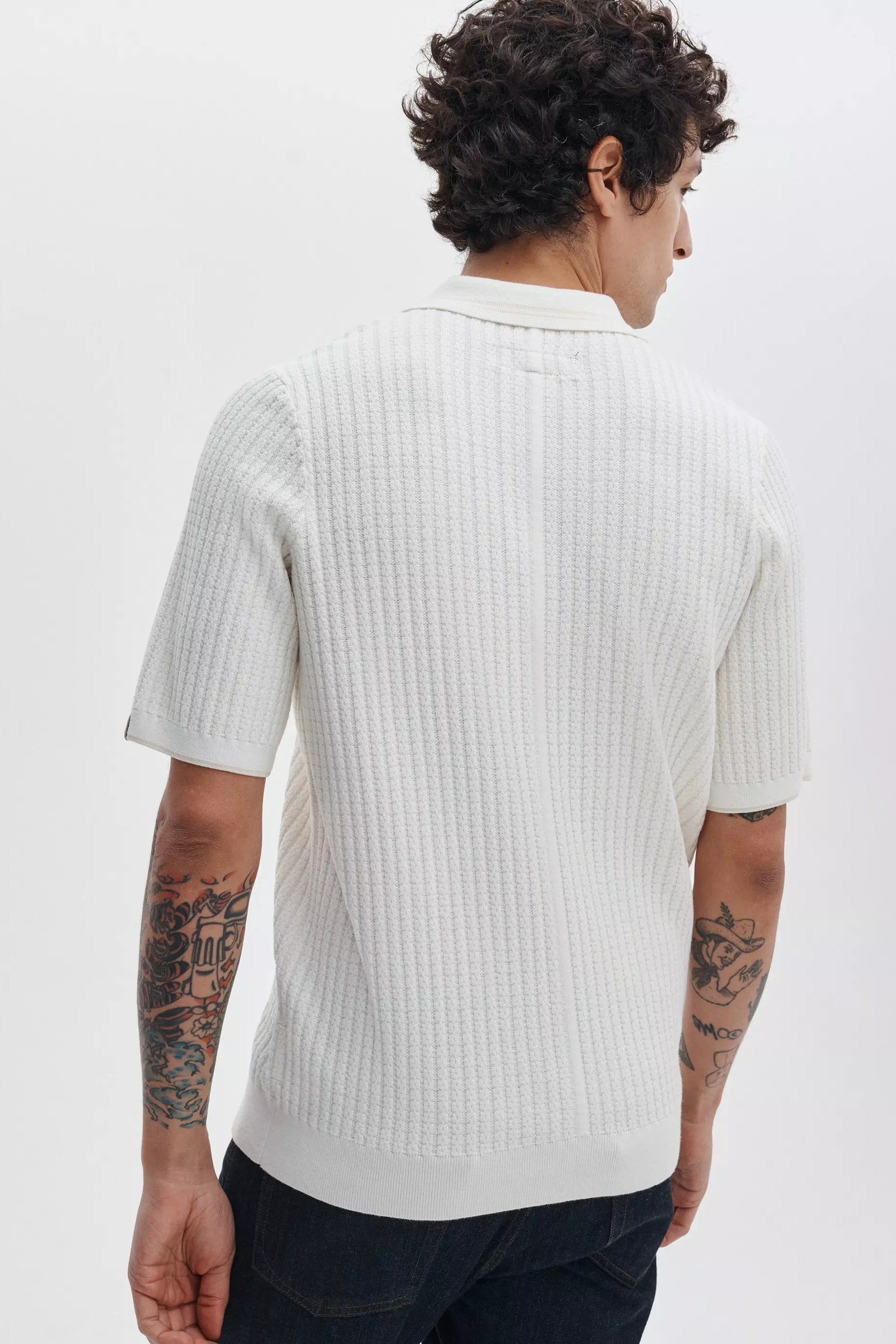 HARVEY RIBBED POLO - Polos - Novaman