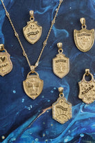 PROTECT SHIELD PENDANT- CLASSIC ROLO CHAIN - Necklaces - Sassanova