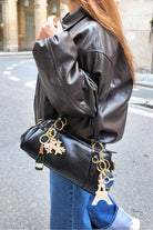 HAND PAINTED CHAMPAGNE BAG CHARM & KEYCHAIN - GIFTS: KEYCHAINS - SASSANOVA