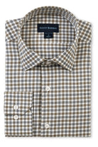 MARBLE TWILL GINGHAM SPORT SHIRT - novaman