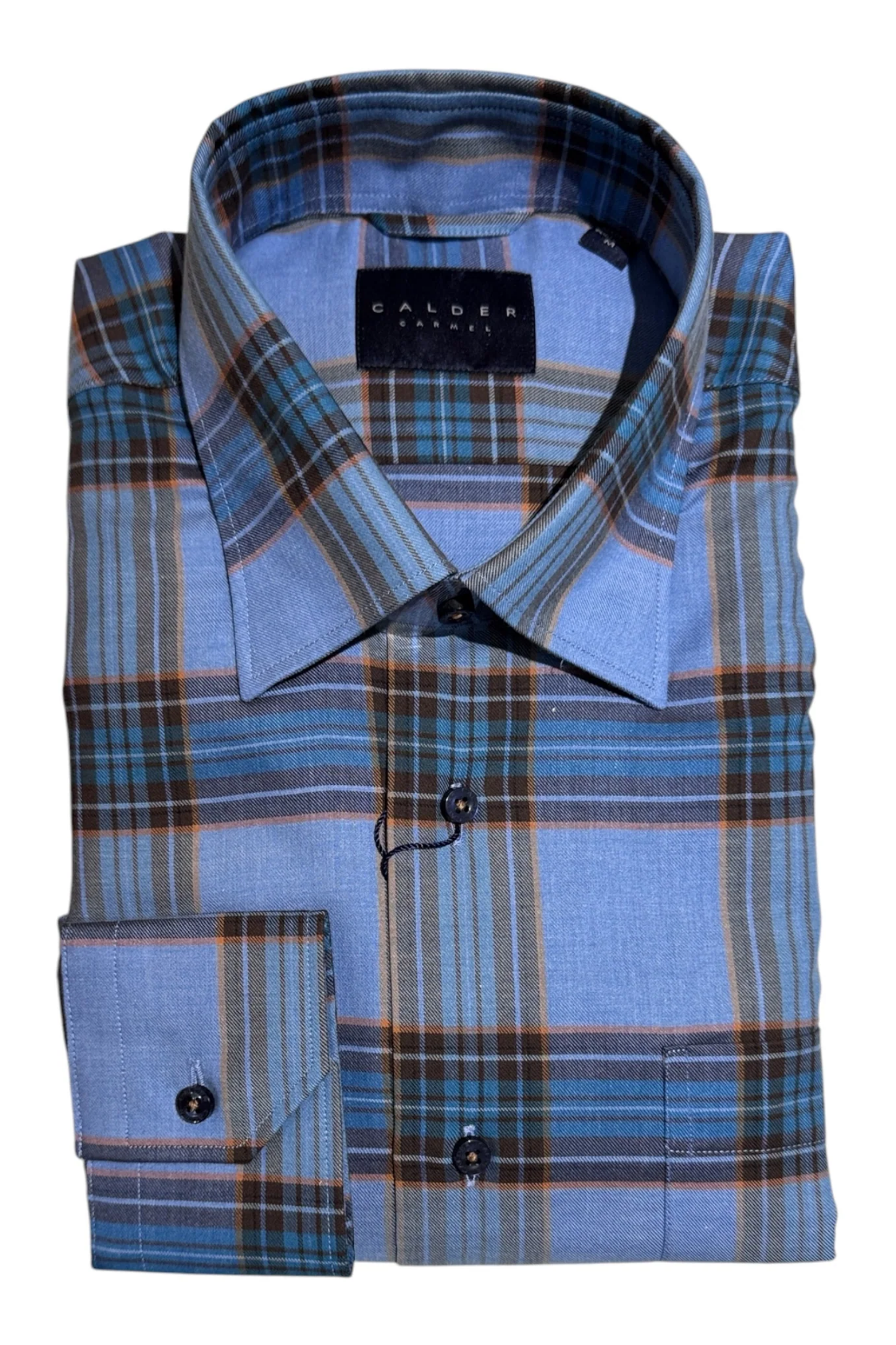 LUXE MELANGE LARGE PLAID SPORT SHIRT sassanova novaman