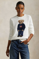 COTTON/LINEN BEAR USA PULLOVER - Sweaters - Sassanova