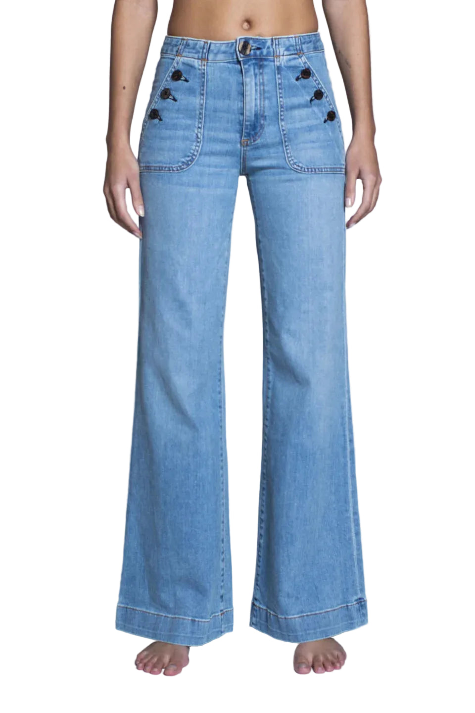 BRICK HOUSE WIDE LEG DYNOMITE - Jeans - Sassanova