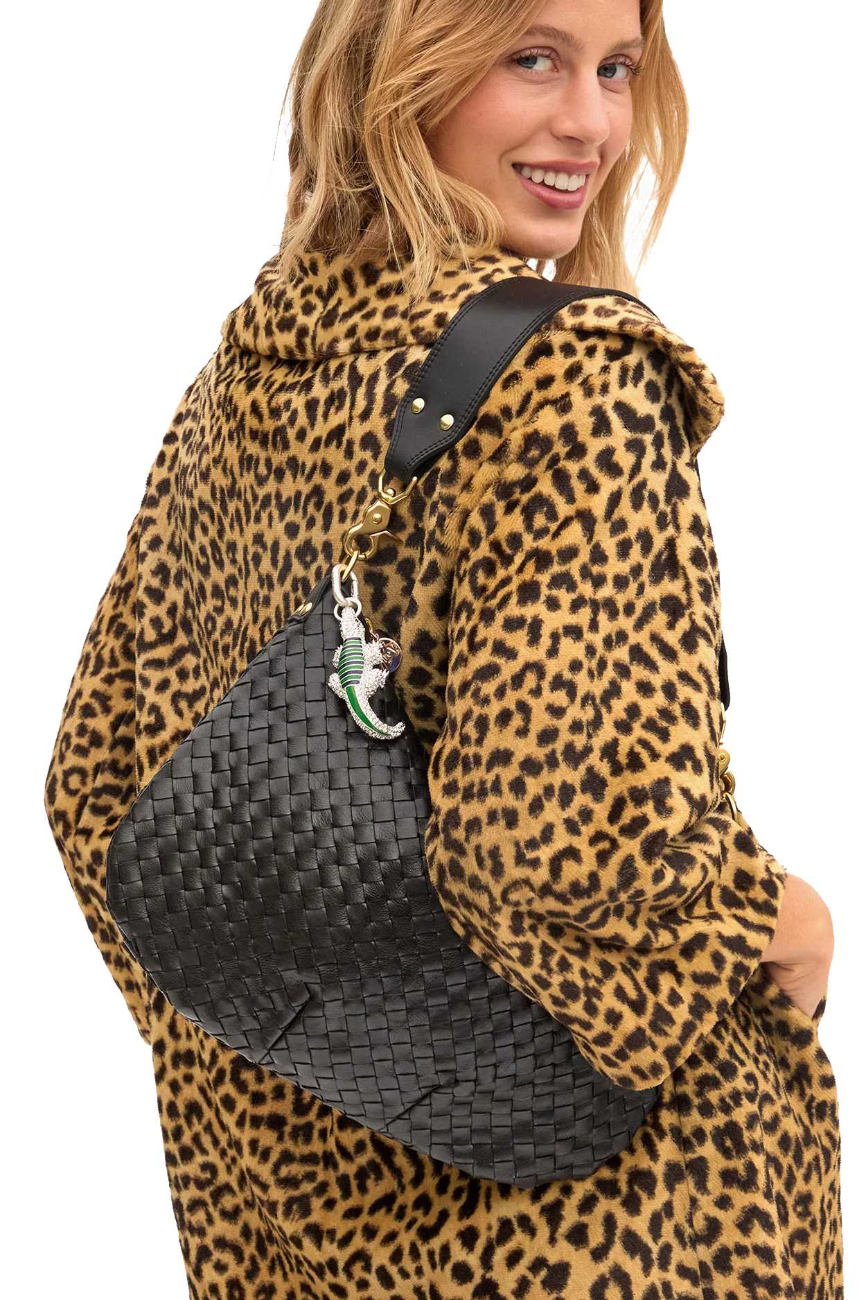 MOYEN MESSENGER WOVEN DIAGONAL - Handbags - Sassanova