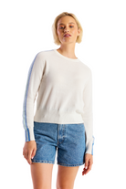 GEO SLEEVE CREW - Sweaters - Sassanova