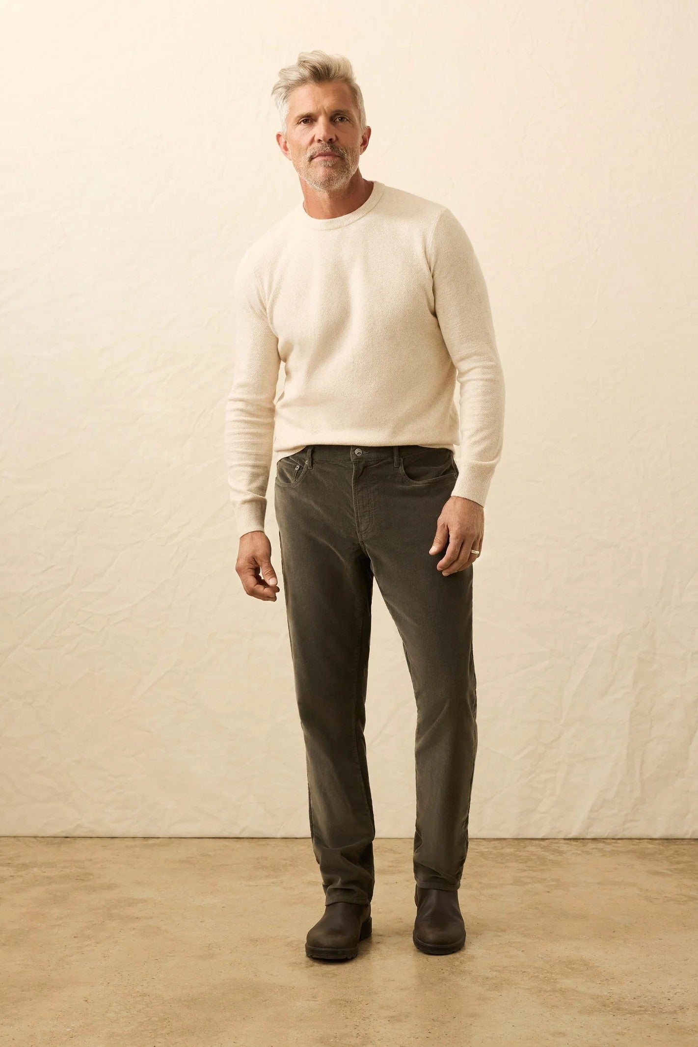 STRETCH TERRY CORDUROY 5 POCKET PANT-novaman