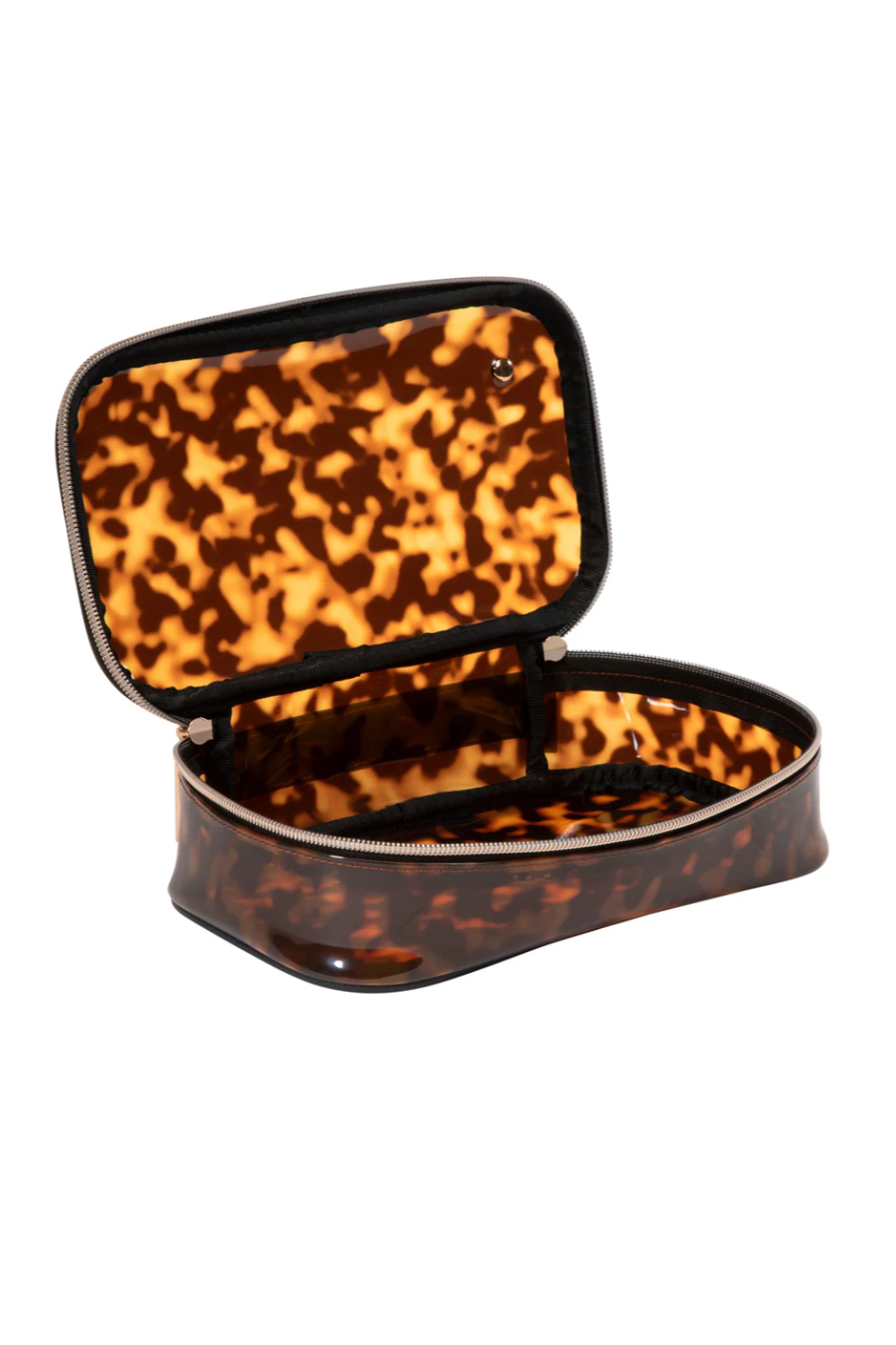 MIAMI TORTOISE CLAIRE MEDIUM MAKEUP CASE - sassanova