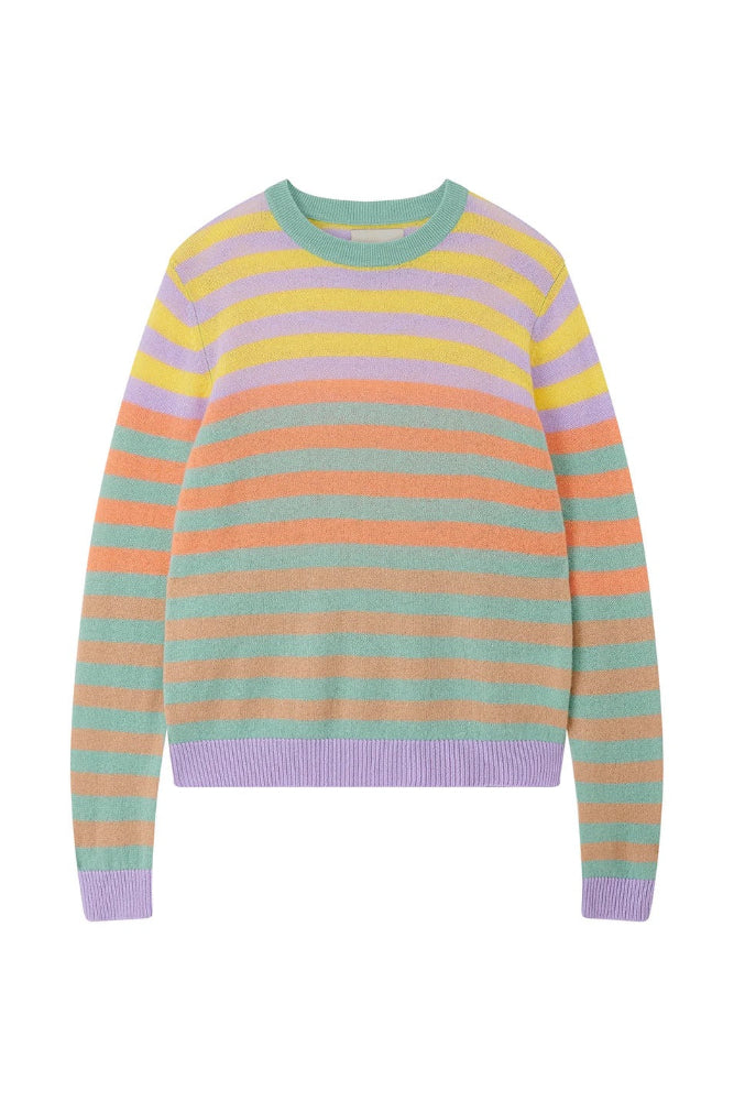 CONTRAST STRIPE CREW - Sweaters - Sassanova