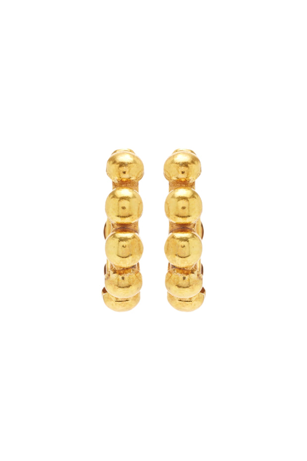 MINI CREOLE EARRINGS- GOLD