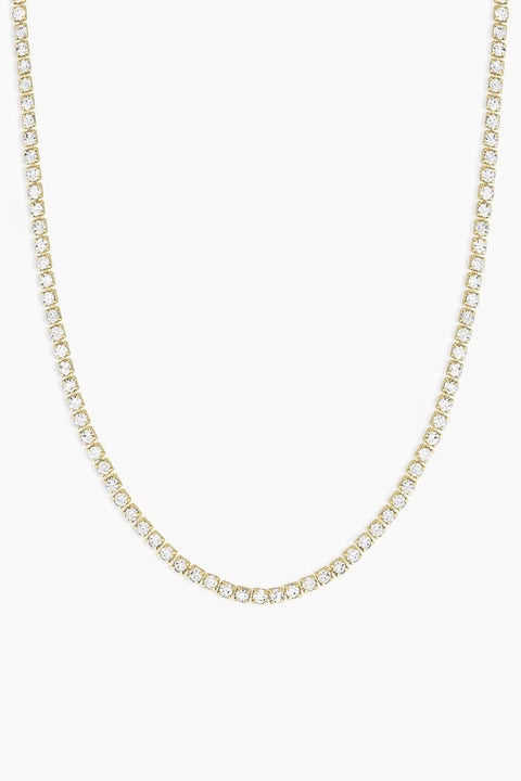 LEXI NECKLACE- GLD/CLEAR CRYSTAL