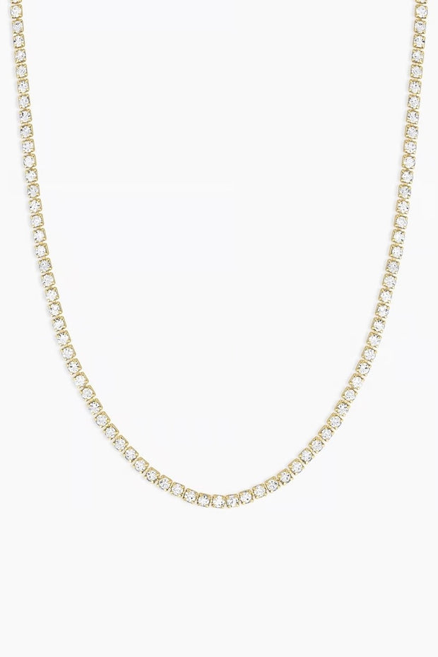 LEXI NECKLACE- GLD/CLEAR CRYSTAL